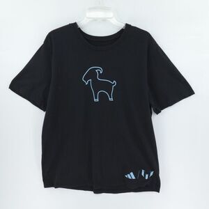Adidas Lionel Messi Tee Mens XL‎ Black G.O.A.T. Graphic Soccer Argentina Shirt
